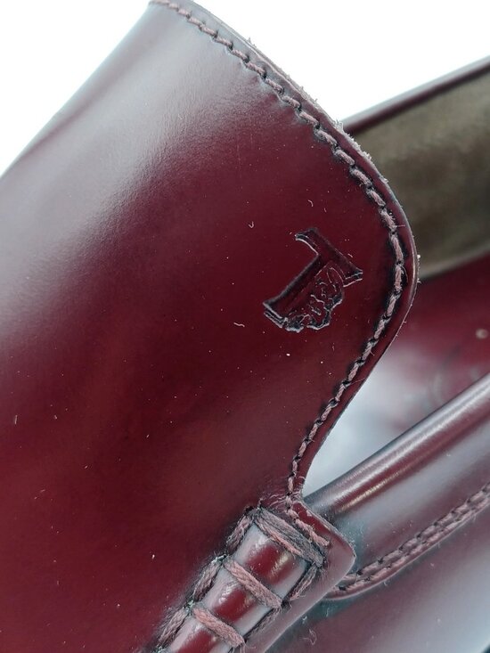 Tod’s Men’s Driving Loafers Burgundy Brown Leather US 9.5 EU 43 Italy old money main image 5